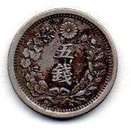 Japon  --  5 Sen 1876  --  état  TTB - Japan