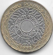 Great Britain 2 Pounds  1998  Km 994  Xf+/ms60 - 2 Pounds