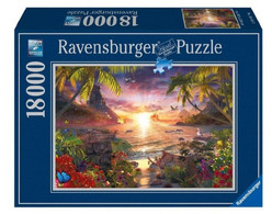 NEW Ravensburger Puzzle 18000 Pc Tiles Pieces "Paradaise Sunset" - Puzzle Games