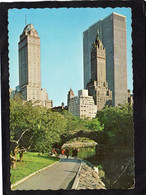 USA New York City Central Park The Starkly Modern General Motors Building Bridge CPM Année 1970 Timbre Kennedy - Central Park