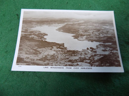 VINTAGE EUROPE UK CUMBRIA: Lake Windermere From Over Ambleside Aerial Sepia 1949 Aero Pictorial - Ambleside