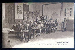 Cpa Du 77 Melun école Normale D' Instituteurs -- La Salle De Dessin   AVR20-60bis - Melun