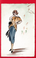 Femme Mode Aquarelle - 1900-1949