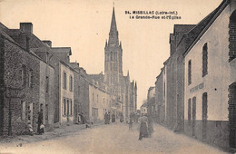 44-MISSILLAC- LA GRANDE-RUE ET L'EGLISE - Missillac