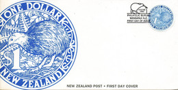 NOUVELLE-ZELANDE. N°1010 Sur Enveloppe 1er Jour De 1988. Kiwi. - Kiwis