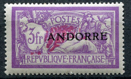 ANDORRE FRANCAIS N°20 * - Ungebraucht