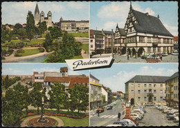 D-33098 Paderborn - Alte Ansichten ( 60er Jahre) - Cars - Goliath 2 - VW Bus - Opel - Nice Stamp - Paderborn