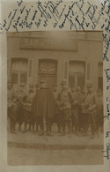 Carte-photo Du Bar Du Travail à Denain Durant La Grève Du Nord 1906 - Militaires Et Policiers - Strikes