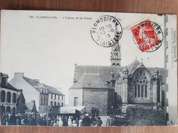 Plomodiern.l'église Et La Place.procession.communiantes.édition Le Doaré 160 - Plomodiern