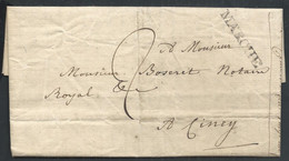 L 1821 De St Hubert Marque MARCHE (37 X 5 Mm) + 2 Pour Ciney - 1815-1830 (Hollandse Tijd)