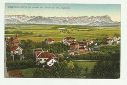 EBENHAUSEN IM JSARTAL MIT BLICK AUF DIE ZUGSPITZE - VIAGGIATA 1910  FP - Pfaffenhofen