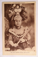 C P A : Iles SAMOA : Une Noble TAUPOU, Vierge, Fille De Chef - Samoa