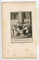 "BAPTEME DE WITIKIND" GRAVÉ PAR  F.-A. DAVID, GRAVEUR DU CABINET DU ROI (1817) FORMAT 7,5 X10,5 & HORS TOUT 12,5X20 CM - Prenten & Gravure