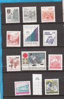 YU -10-10  AUSVERKAUF BILLIG GUTE QUALITET  JUGOSLAVIJA JUGOSLAWIEN   MNH - Lots & Serien