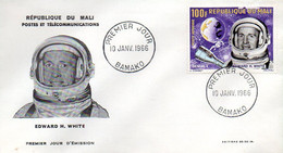 Mali-FDC- 1966 - Cosmonautes -Edward H. WHITE - Africa