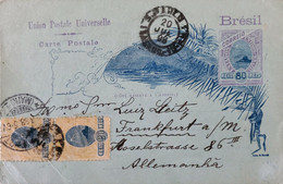 A) 1898, BRAZIL, POSTAL STATIONARY, FROM SAO PAULO TO GERMANY, BREAD OF SUGAR STAMP - Otros & Sin Clasificación