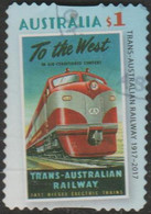 AUSTRALIA - DIE-CUT-USED 2017 $1.00 Trans-Australian Railways - Transcontinental Railway - Gebruikt