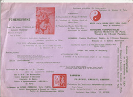Programme , 1975, Festivals TCHENGIVANE De La Renaissance Du TAO , 2 Scans ,frais Fr 1.55 E - Programmes