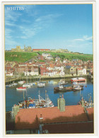 Whitby - A View Of The Abbey And Harbour From West Cliff -   (Boats / Ships) - Whitby