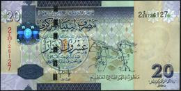 ♛ LIBYA - Libia  20 Dinars Nd.(2009) AU-UNC P.74 - Libia