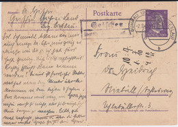 DR 3 Reich Landpost Stempel Geischen ü Guhrau Ostgebiete Schlesien Gzs 1943 - Brieven En Documenten