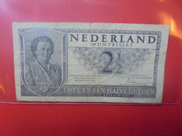 PAYS-BAS 2 1/2 GULDEN 1949 Circuler - 2 1/2  Florín Holandés (gulden)