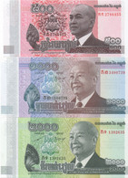 Série De 3 Billets UNC D'un Pays à Identifier (Langue : Thai-Lao ?) - Autres - Asie