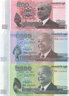 Série De 3 Billets UNC D'un Pays à Identifier (Langue : Thai-Lao ?) - Altri – Asia