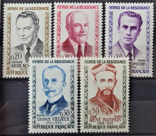 FRANCE 1960 - MLH - YT 1248, 1249, 1250, 1251a, 1252 - Complete Set! - Unused Stamps