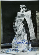 Foto Autografo MIETTA SIGHELE, Soprano In "Madama Butterfly" - Autographs