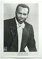 Foto Autografo SIMON ESTES, Bass-bariton - Handtekening
