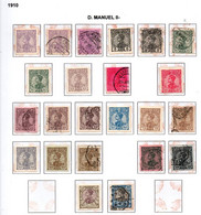 PORT125- PORTUGAL -1910 - SC#: 156-169 - MNG/USED- SHADES. SCV(2005): USD$ 84.00 ++ - Used Stamps