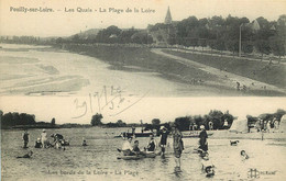 NIEVRE  POUILLY SUR LOIRE  Les Quais ,la Plage - Pouilly Sur Loire
