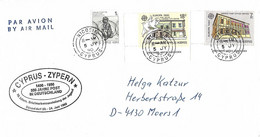 Cyprus 1990 Nicosia Post Office Buildings EUROPA CEPT 500 Years Postal Service Handstamp Cover - 1990