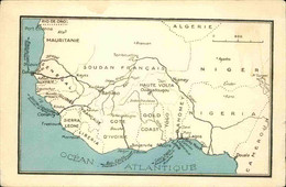 AFRIQUE - Carte Postale - Carte Géographique De L 'A.O.F. - L 74745 - Other
