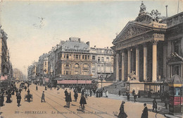 ¤¤  -  BELGIQUE   -  BRUXELLES   -  La Bourse Et Le Boulevard Anspach    -  ¤¤ - Lanen, Boulevards