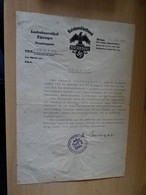 Original" Landesbauernschaft Thüringen "Reichsnärstand (Blut Und Boden 1940 - Historische Documenten