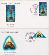 NOUVELLE CALEDONIE - 2 FDC PREMIER JOUR - Brieven En Documenten