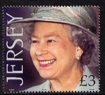 Jersey 2001 75h Birthday Queen Elizabeth II £3 U/M, SG 990 - Unclassified