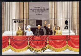 Jersey 1995 50th Anniversary Of Liberation M/sheet Fine Cto Used SG MS706 - Unclassified