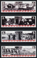 Isle Of Man 2005 60th Anniversary Of End Of World War 2 Perf Set Of 8 (4 Se-tenant Pairs) U/M SG 1208-15 - Non Classificati