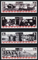 Isle Of Man 2005 60th Anniversary Of End Of World War 2 Perf Set Of 8 (4 Se-tenant Pairs) U/M SG 1208-15 - Non Classés