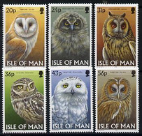 Isle Of Man 1997 Owls Perf Set Of 6 U/M SG 734-39 - Ohne Zuordnung