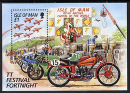 Isle Of Man 1996 Tourist Trophy - Irish Winners Perf M/sheet U/M SG MS 707 - Unclassified