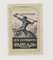 JEUX OLYMPIQUES PARIS 1924 VIIIe OLYMPIADE - Sports