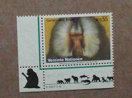 Vi07-01 : Nations-Unies (Vienne) / Protection De La Nature - Babouin Chacma (Papio Hamadryas Ursinus) - Unused Stamps