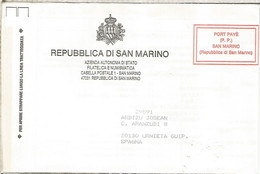 SAN MARINO CC PORT PAYE - Covers & Documents