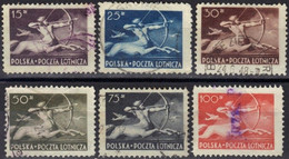 Pologne Poste Aérienne N° 18-23 - Usados