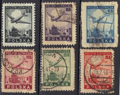 Pologne Poste Aérienne N° 10-15 - Used Stamps
