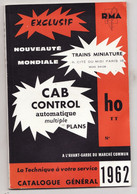 CATALOGUE CAB CONTROL 1962 - Autres & Non Classés